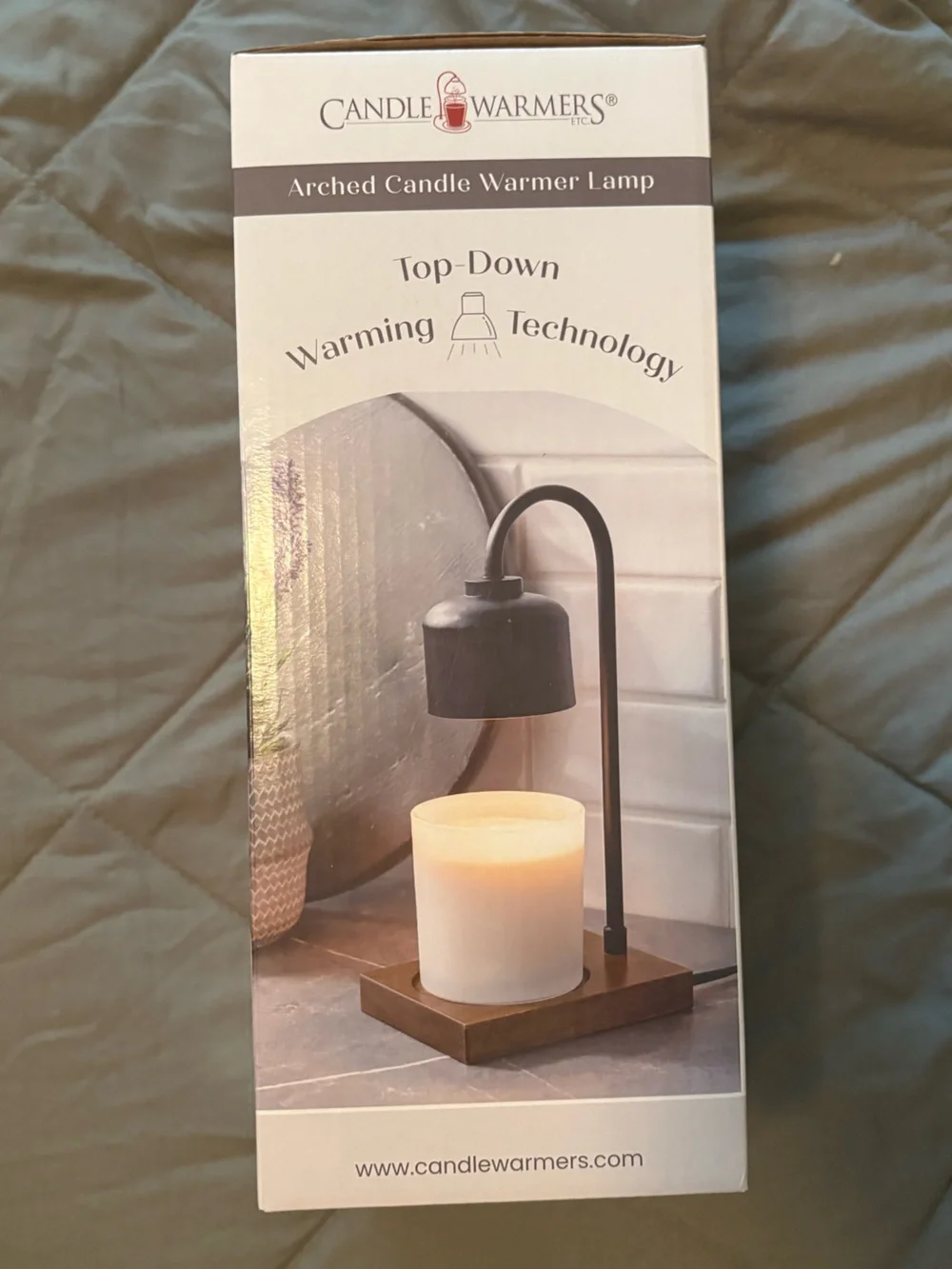 Candle warmer - black & wood